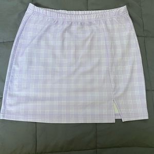 Shein purple plaid skirt SIZE LARGE
